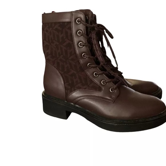 stylish and classic Tommy Hilfiger® Taiki lace-up boots, 6.5 M, Color burgundy - Picture 2 of 3